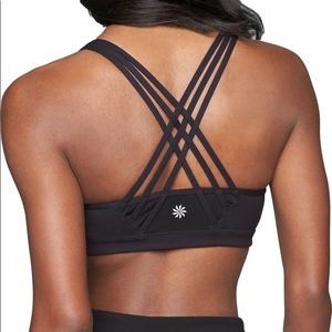 Athleta Fully Focused Sports Bra Black Medium